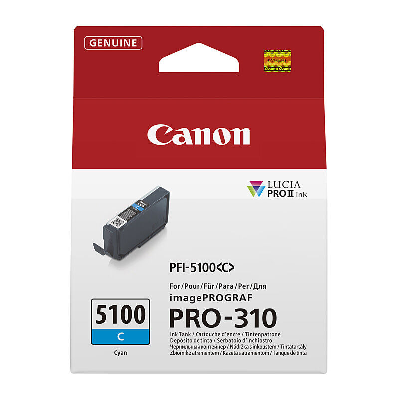 Canon PFI5100 Cyan Ink Cartridge