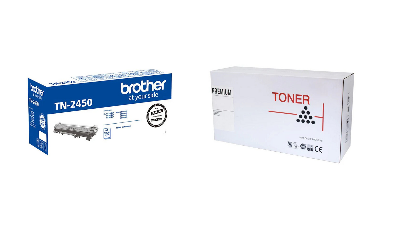 Brother TN2450 Toner Cartridge: Genuine vs Compatible Options at Newspower