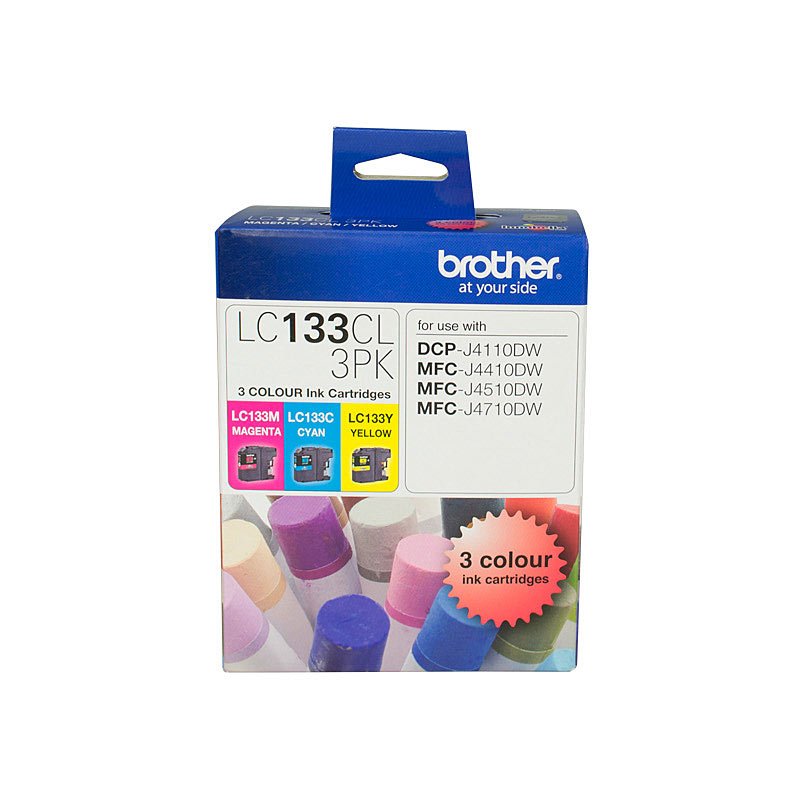 Brother LC133 CMY Colour Pack Ink Cartridge