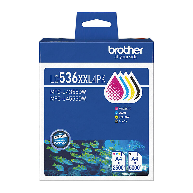 Brother LC-536XXL BCMY Ink Cartridge Pack