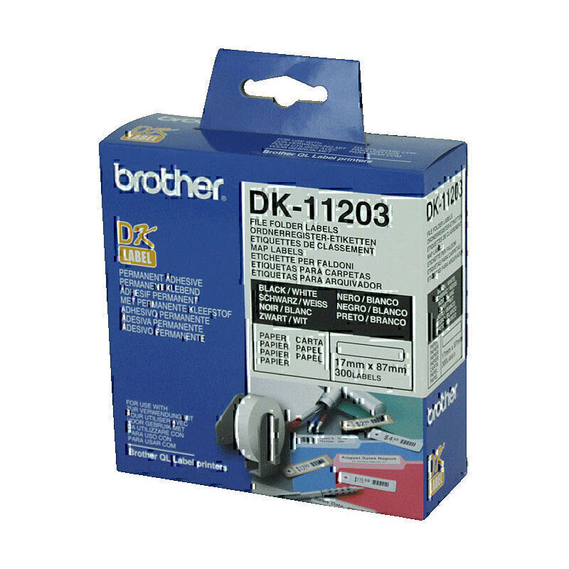 Brother DK-11203 White Labels 17mm x 87mm