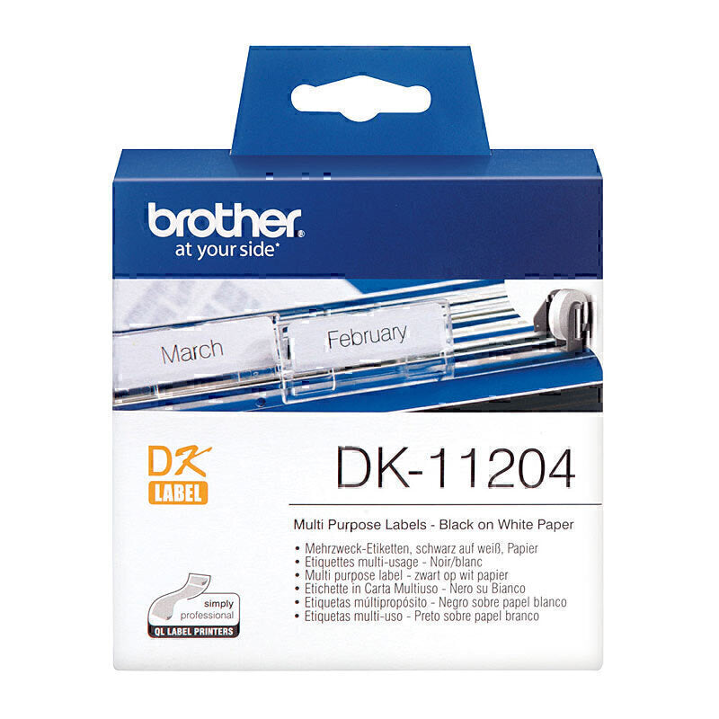 Brother DK-11204 White Labels 17mm x 54mm