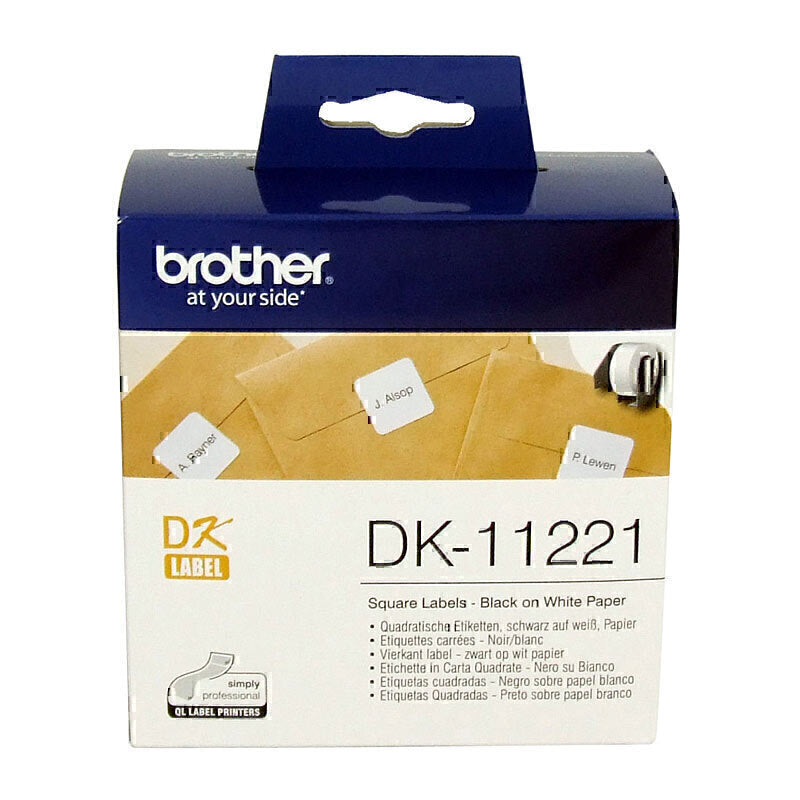 Brother DK-11221 White Labels 23mm x 23mm