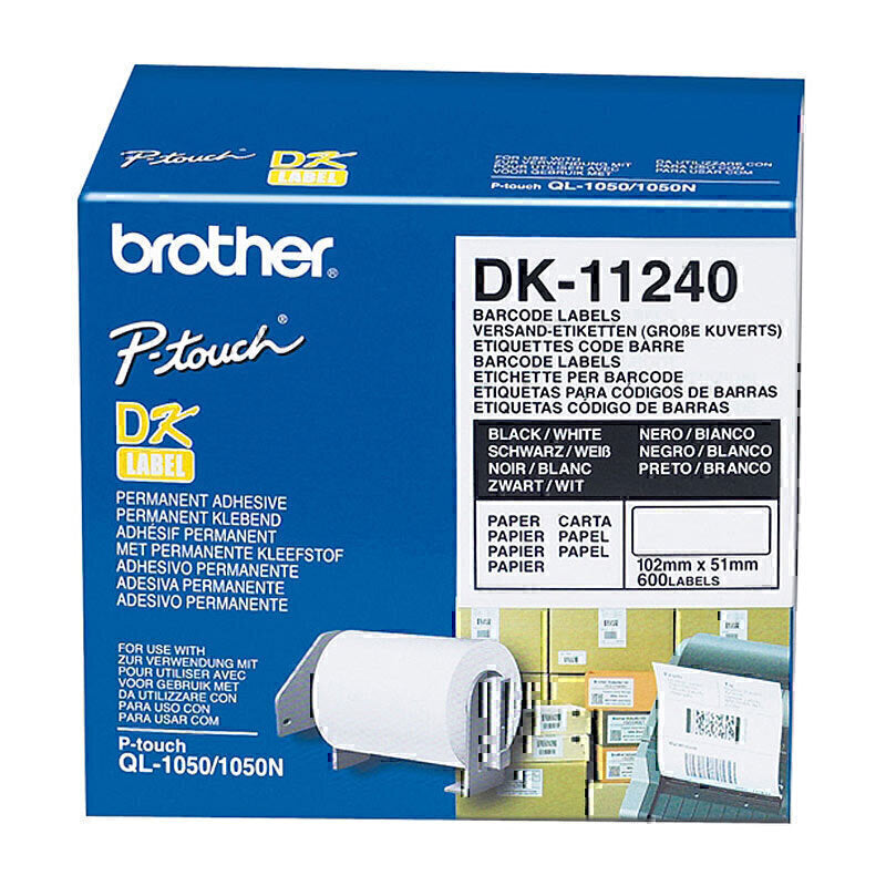 Brother DK-11240 White Labels 102mm x 51mm