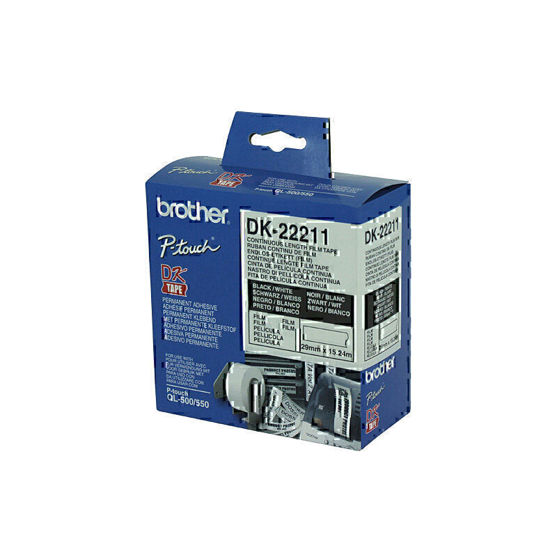 Brother DK-22211 White Continuous Label Roll 29mm x 15.24m