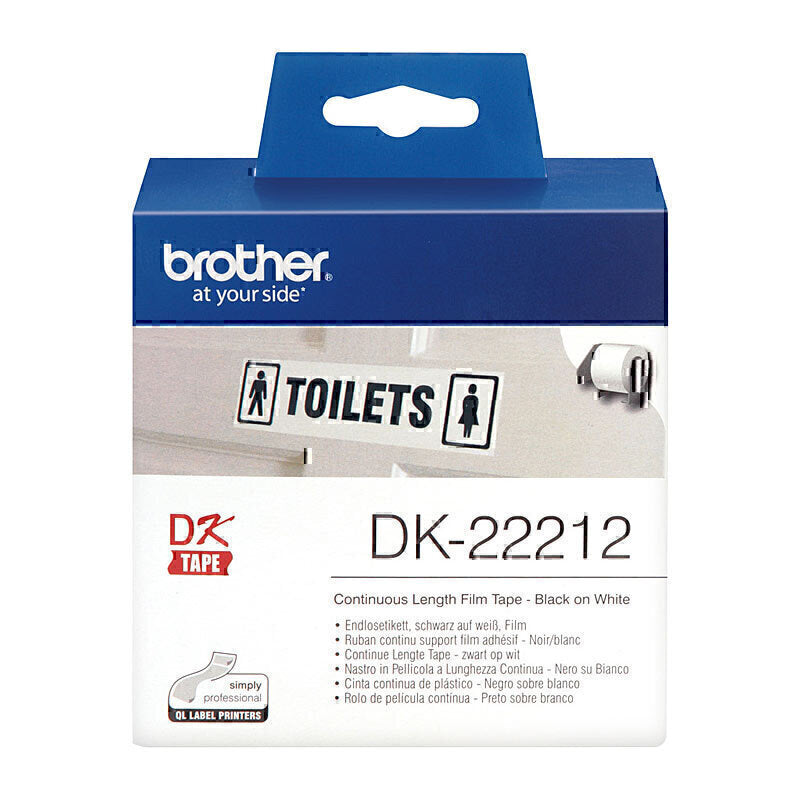 Brother DK-22212 White Continuous Label Roll 62mm x 15.24m