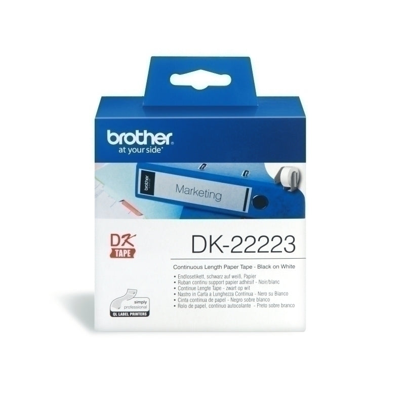 Brother DK-22223 White Continuous Label Roll 50mm x 30.48m