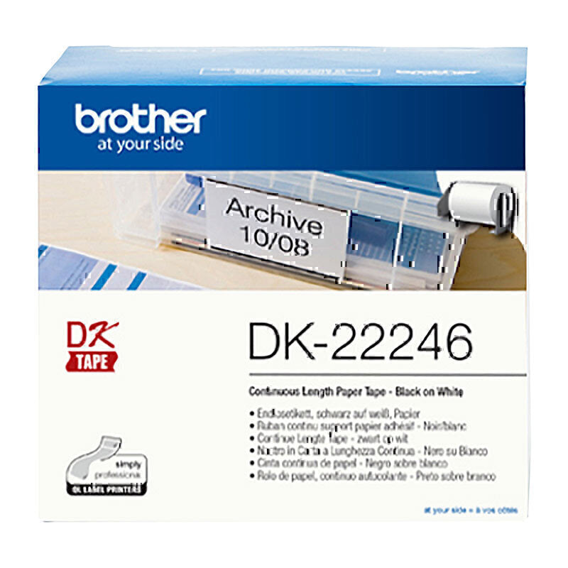 Brother DK-22246 White Continuous Label Roll 103mm x 30.48m