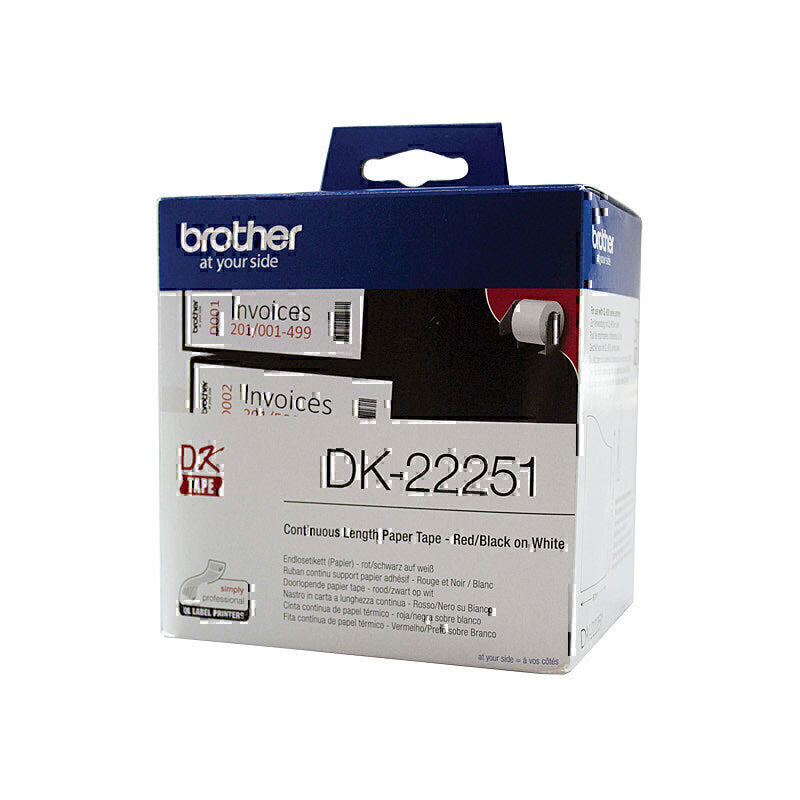 Brother DK-22251 White Continuous Label Roll 62mm x 15.24m