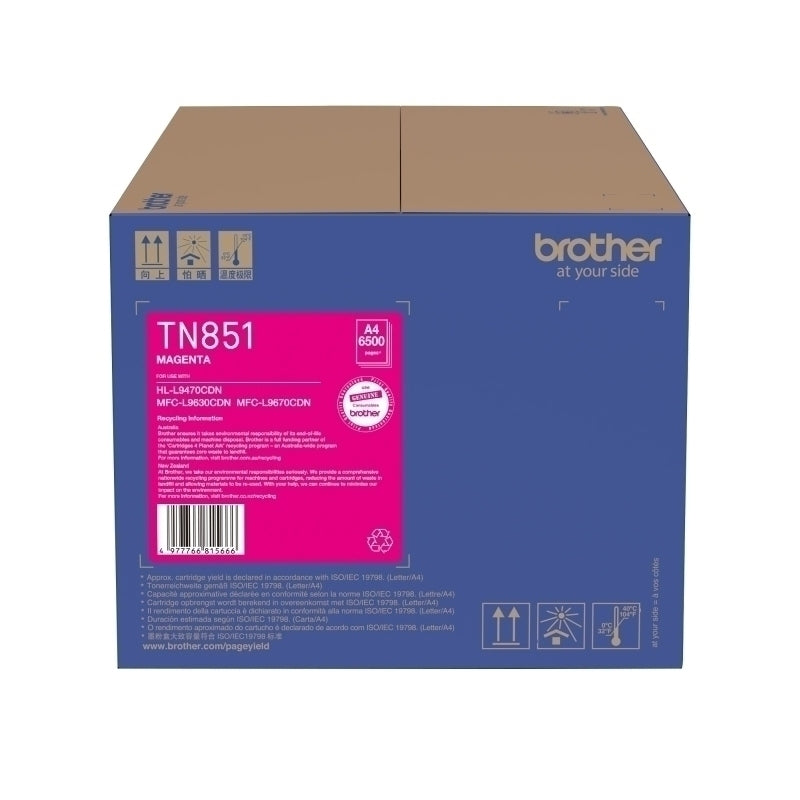 Brother TN851 Magenta Toner Cartridge