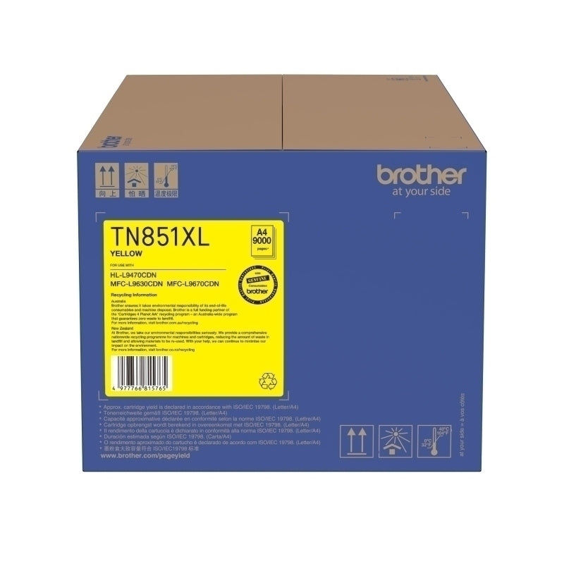 Brother TN851XL Yellow Toner Cartridge