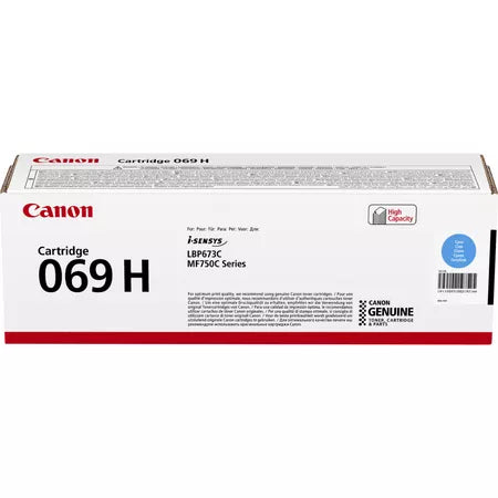 Canon CART069 Cyan High Yield Toner Cartridge