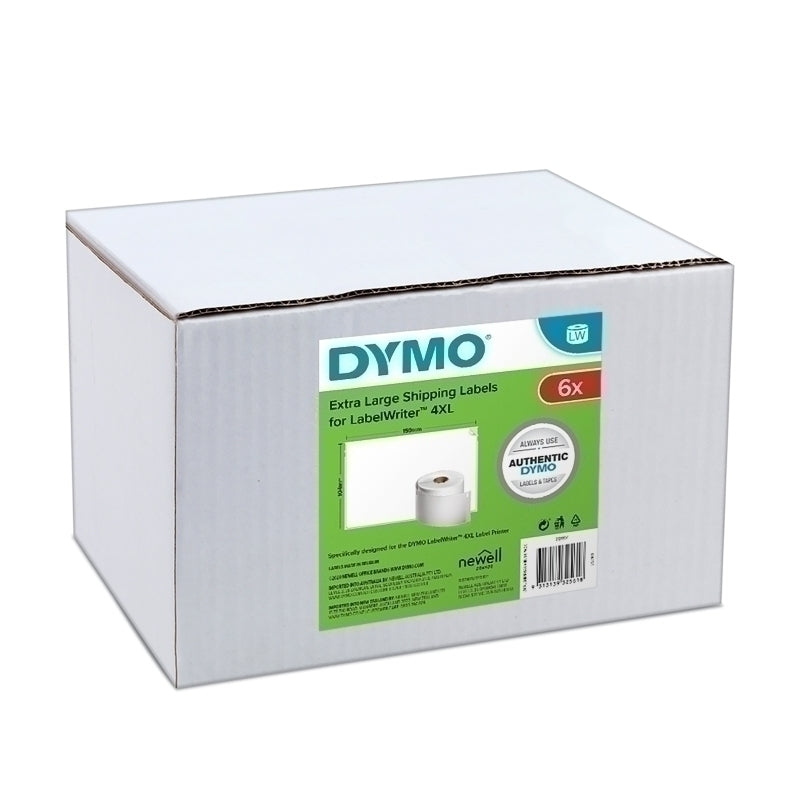 Dymo LabelWriter Extra Large Shipping Labels 104mm x 159mm Box 6