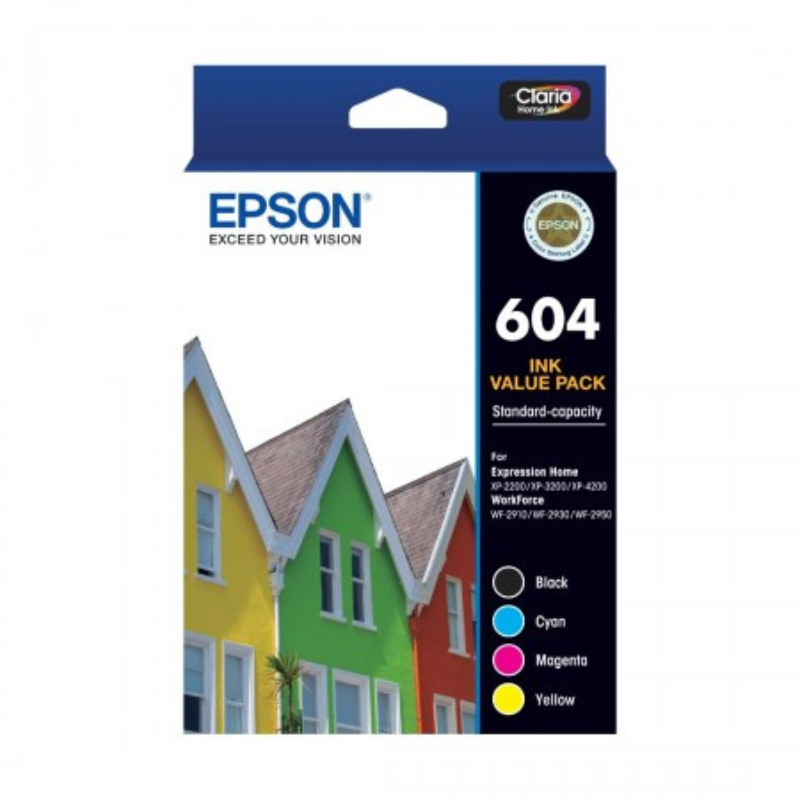 Epson 604 4 Ink Cartridges Value Pack