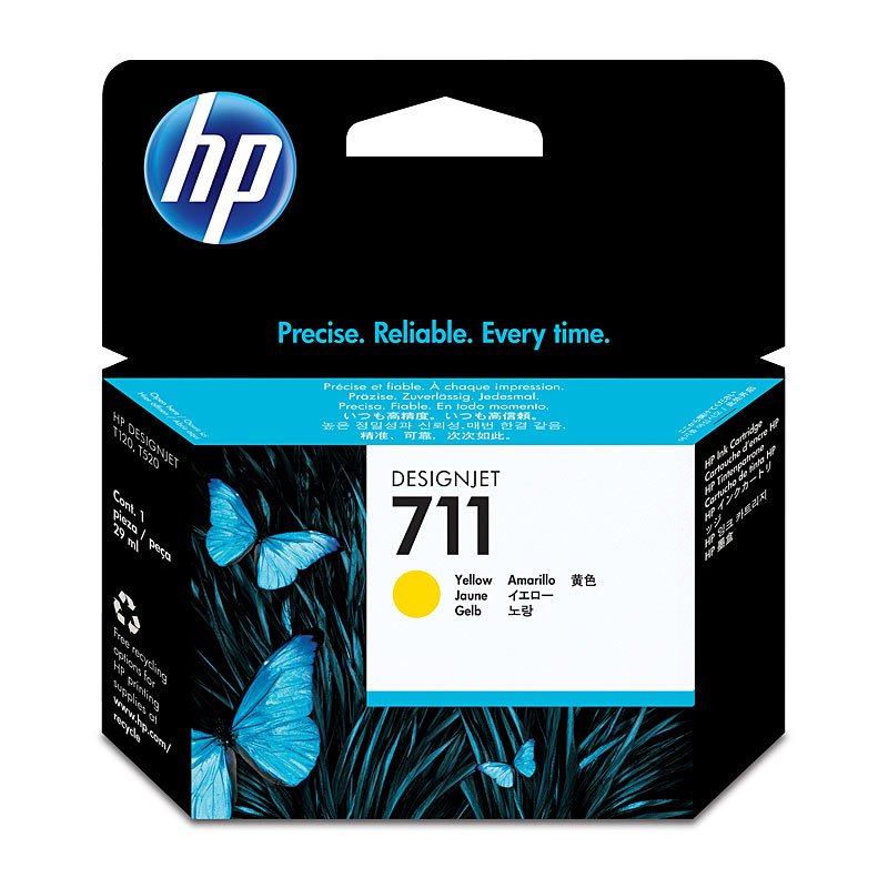 HP #711 29ml Yellow Ink Cartridge CZ132A