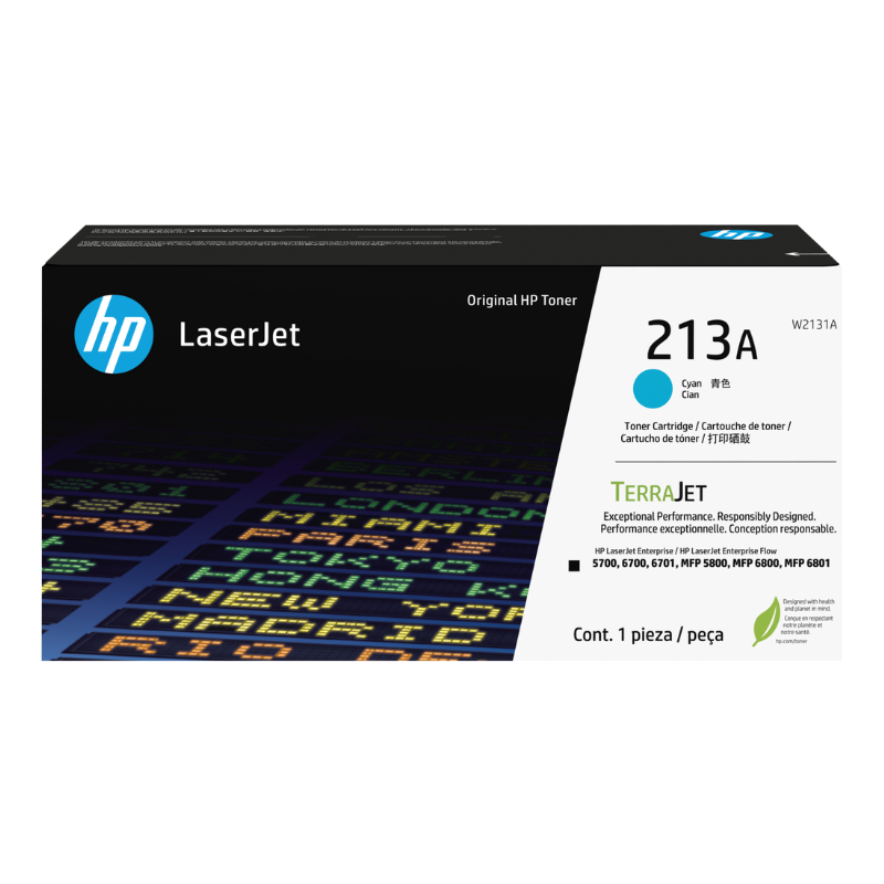 HP #213A Cyan Toner Cartridge W2131A