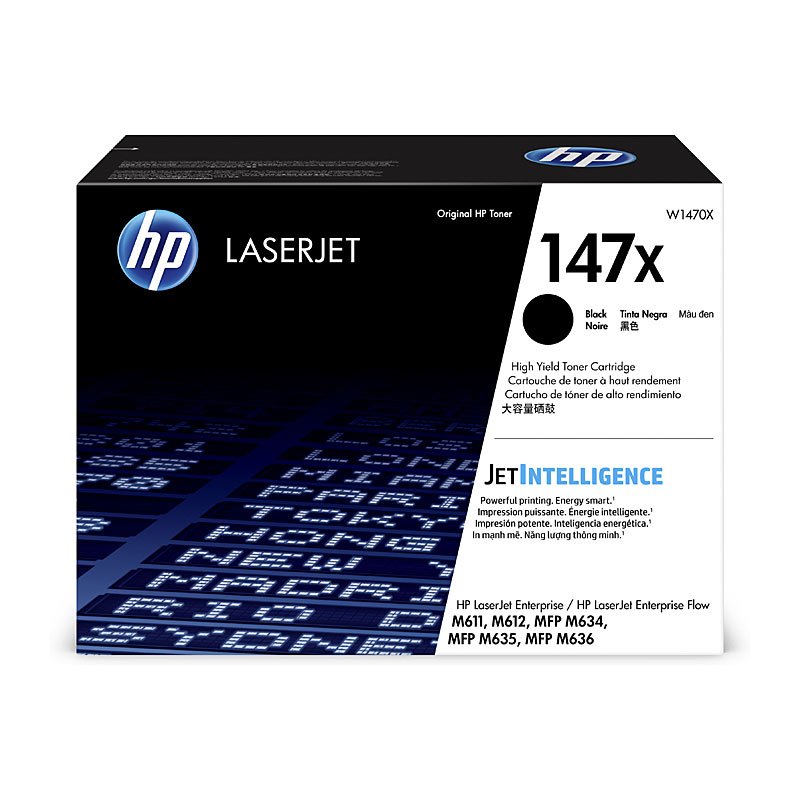 HP #147X Black Toner Cartridge W1470X