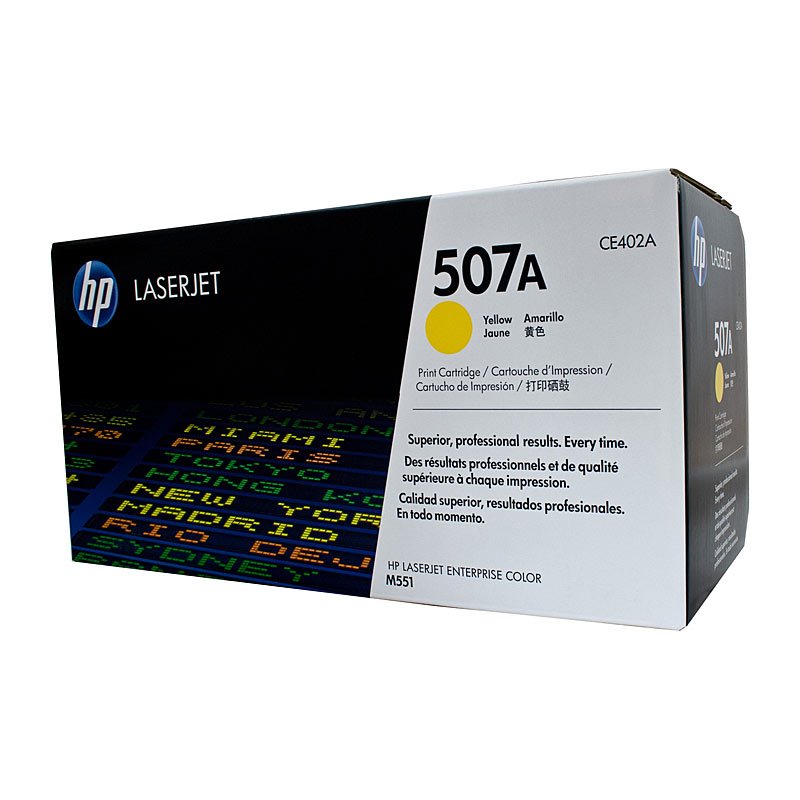 HP #507A Yellow Toner Cartridge CE402A